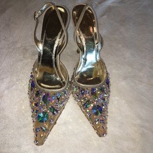 Rene Caovilla sparkle heels 7.5